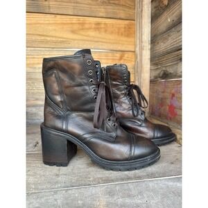 Women's Thursday Boot Company Genuine Leather Sz 7.5 Handmade In Small Batches